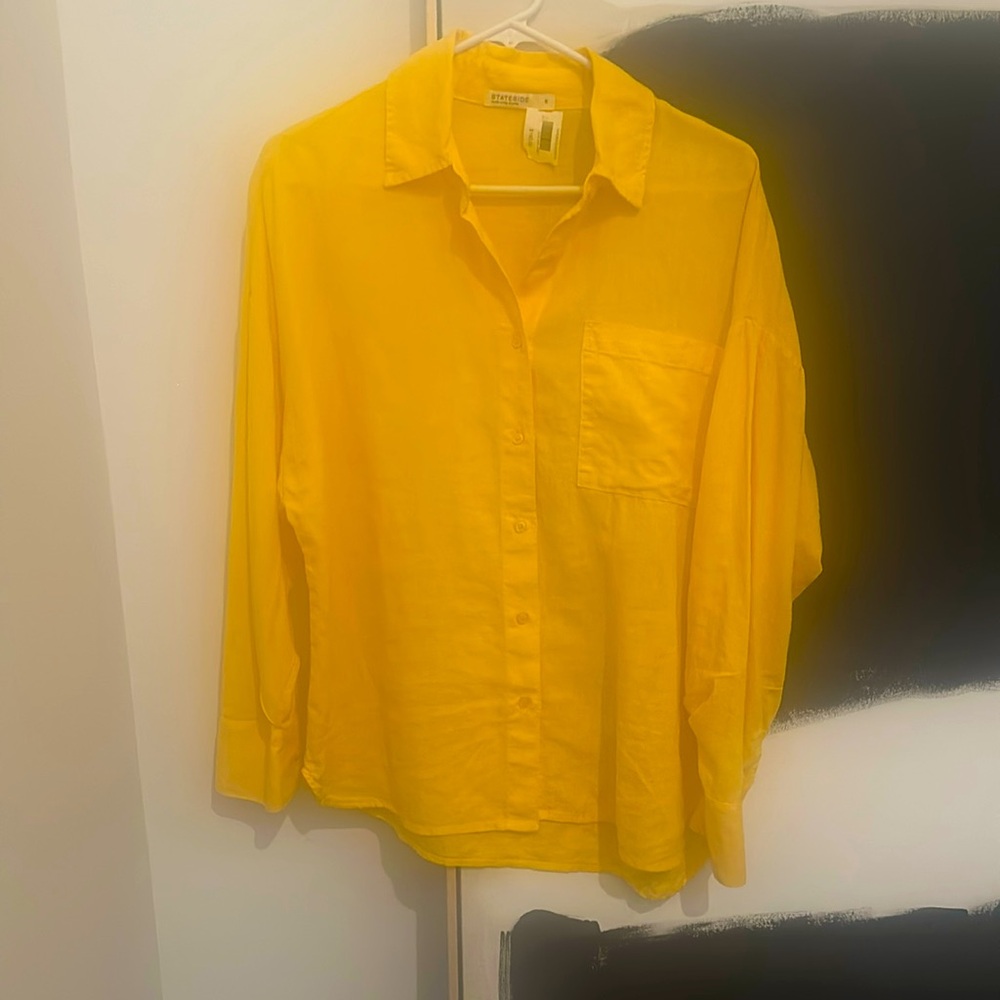 Stateside Oversized Linen Button down NWT